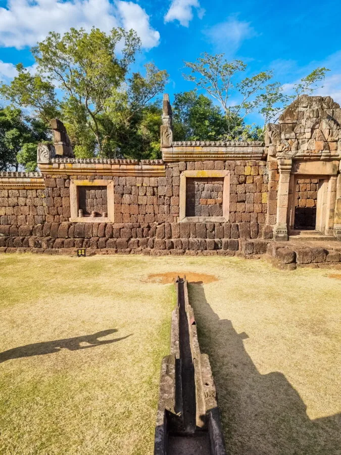 old water evacuation system prasat phanom rung buriram