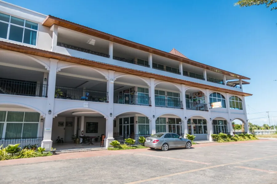 building where the Lao Attapeu massage parlor is located