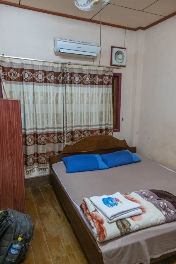 room at the vonghorm guesthouse sanamxai laos