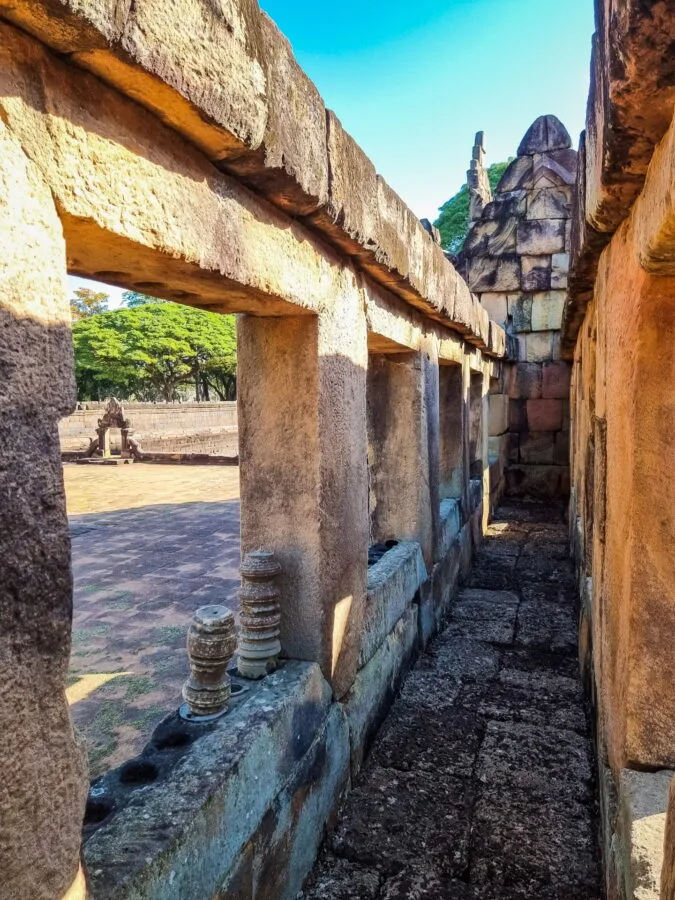corridor at prasat muang tam buriram