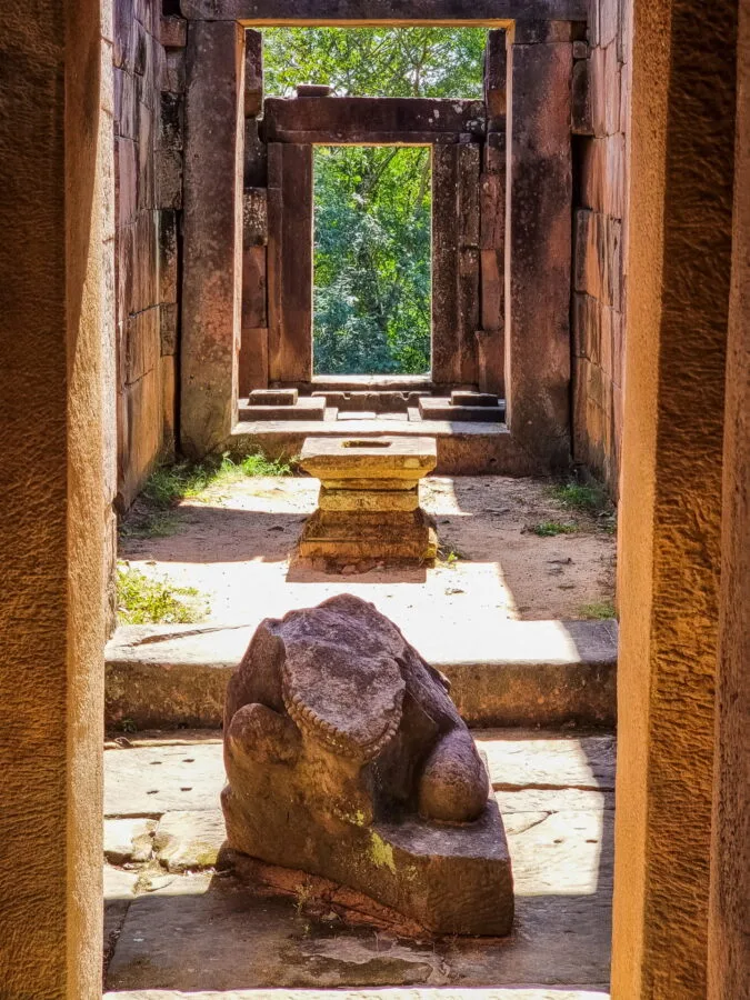 corridor at prasat ta muan thom border thailand cambodia