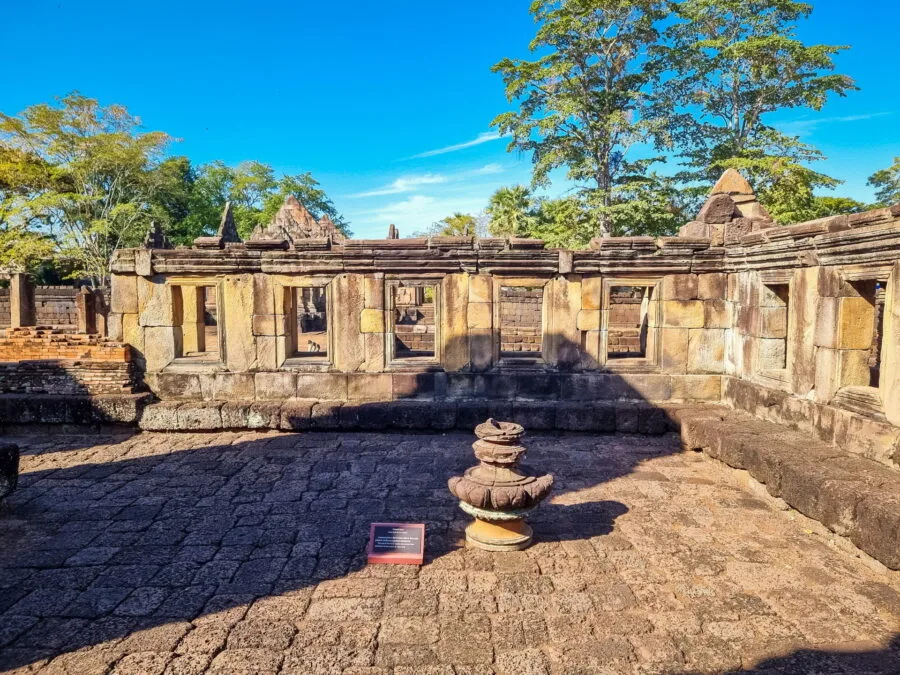 courtyard at prasat muang tam buriram