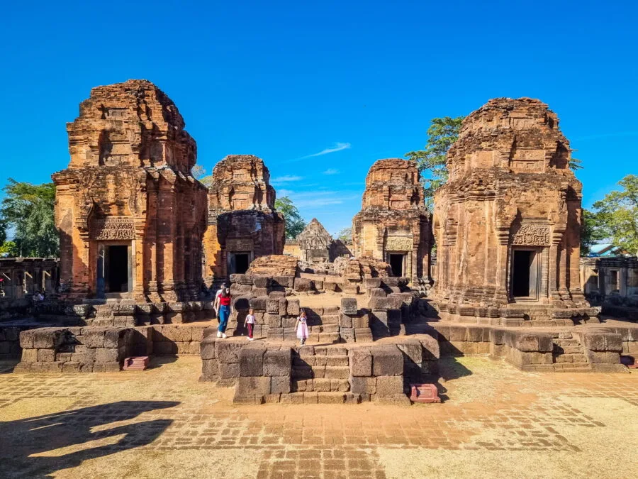 inner courtyard at prasat muang tam buriram