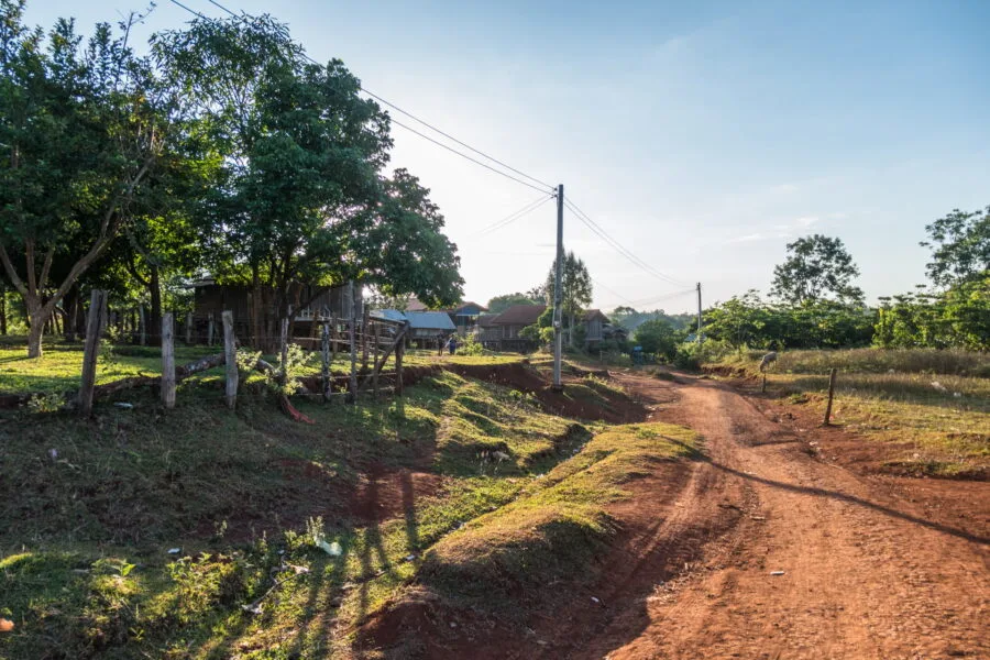 entrance to the village of Kok Phoung Tai, Laos