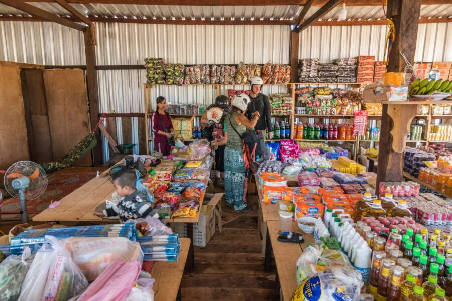 grocery store south laos bolaven plateau