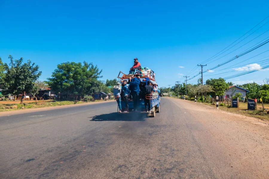 National 16 loop Bolovens Plateau Laos