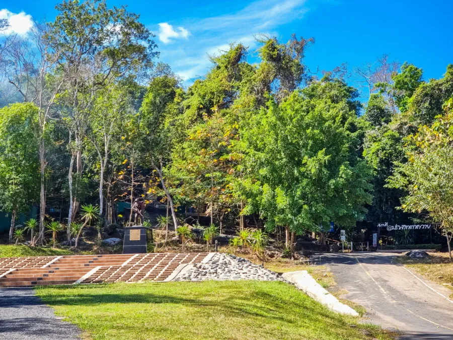 Parking at Prasat Ta Kwai on the Thai-Cambodian border