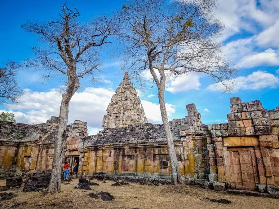 rear part of prasat phanom rung buriram temple