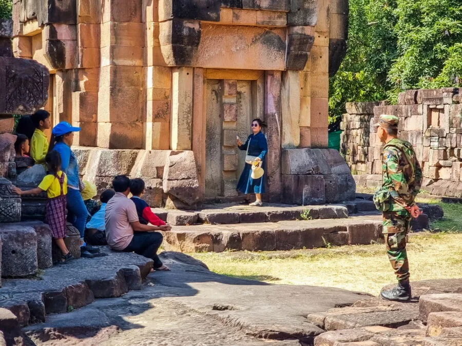 Military presence at Prasat Ta Muan Thom, Thailand-Cambodia border