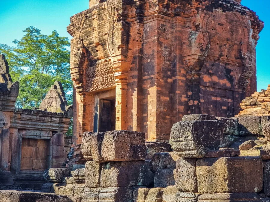 brick tower at prasat muang tam buriram