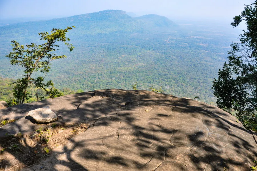 view of cambodia from pha mor e daeng thailand