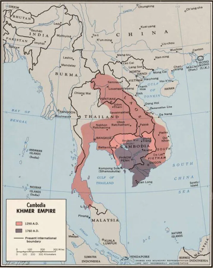 Khmer Empire influence zone