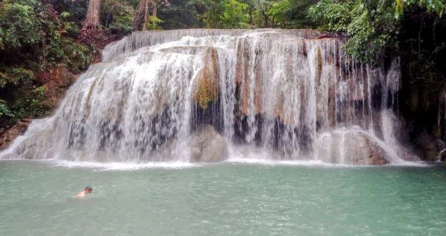 2e niveau parc national erawan kanchanaburi mois de novembre