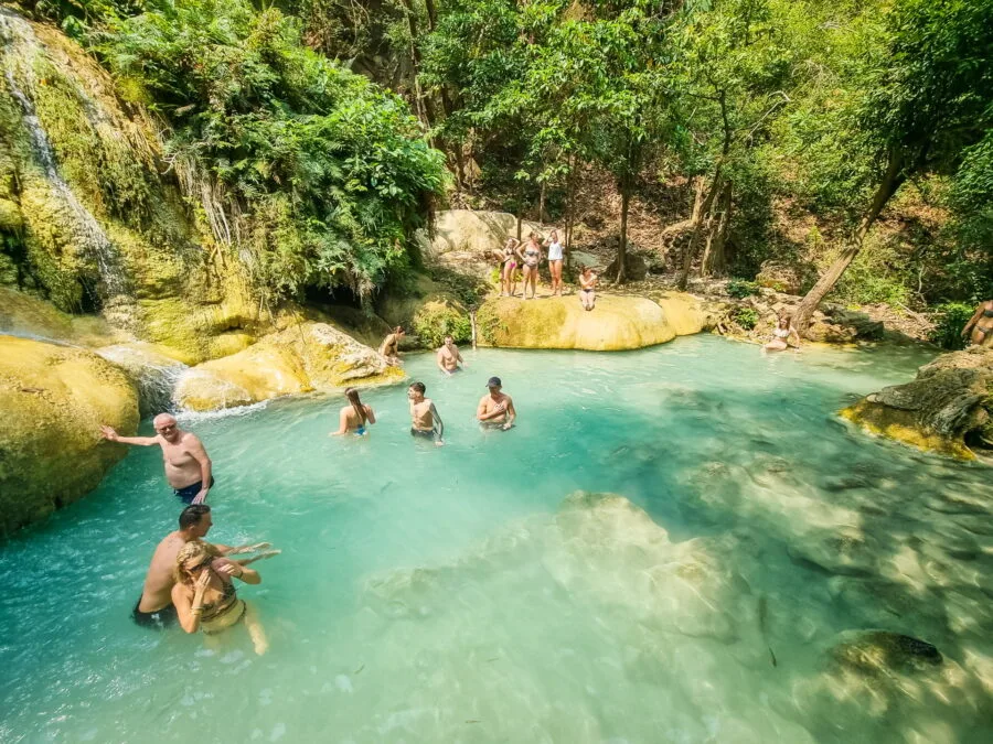bassin au niveau 7 parc national erawan kanchanaburi