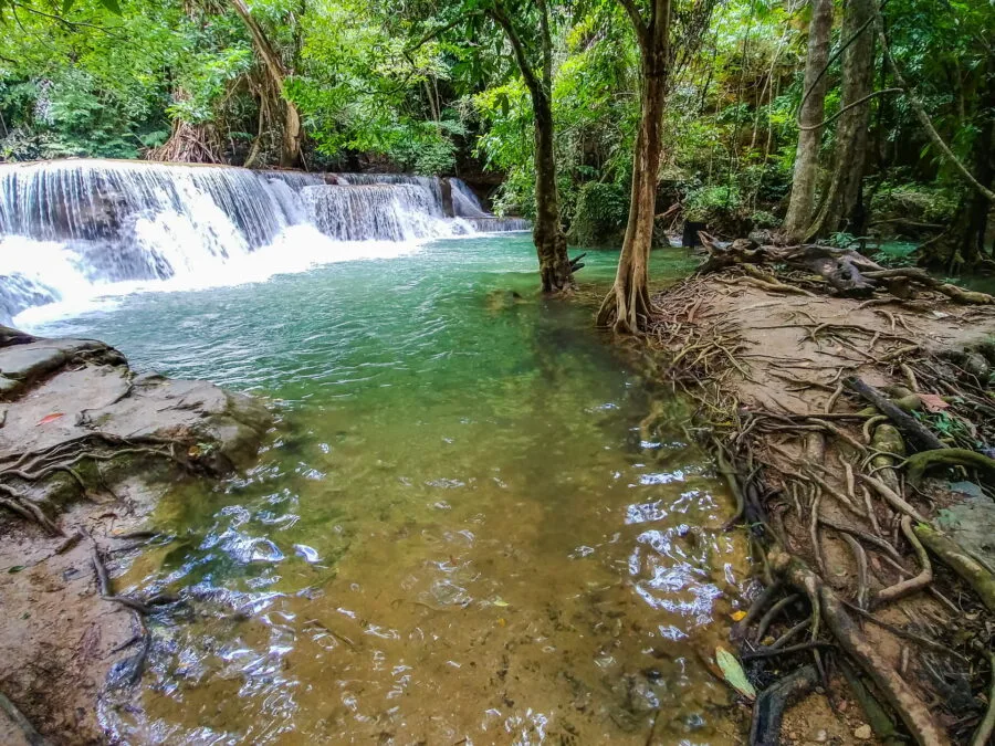 niveau intermediaire partie basse huay mae khamin kanchanaburi