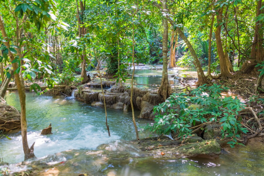 niveau intermediaire partie haute huay mae khamin kanchanaburi