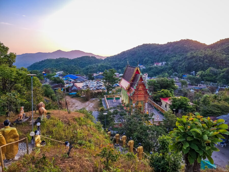 vue depuis wat mueang rae pilok ban i tong