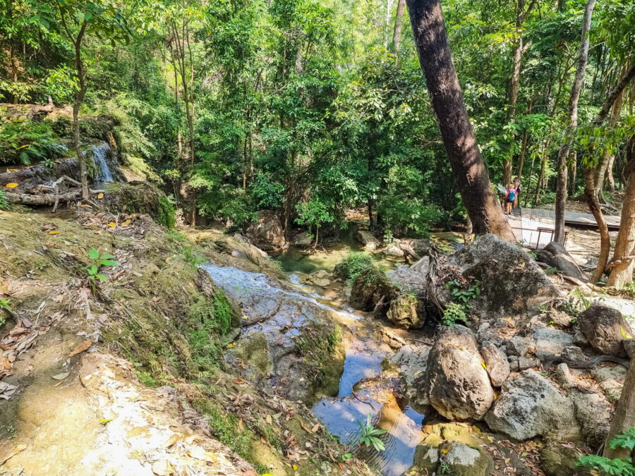 vue depuis le niveau 6 parc national erawan kanchanaburi