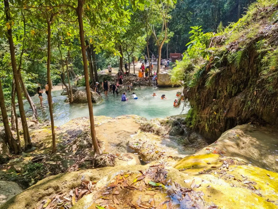vue ensemble niveau 7 parc national erawan kanchanaburi