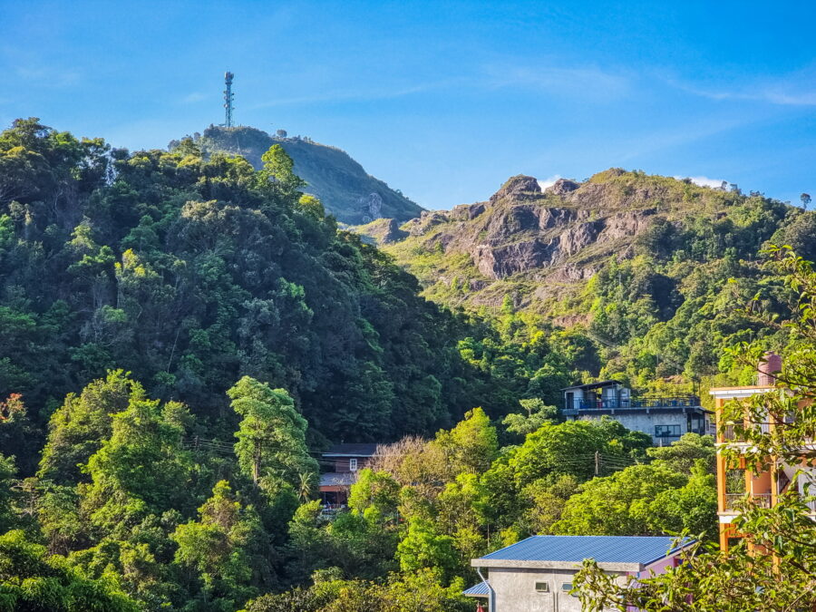 vue sur nern chang suek depuis ban i tong kanchanaburi