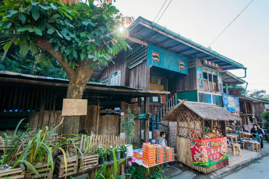 trade in the village mae kampong chiang mai