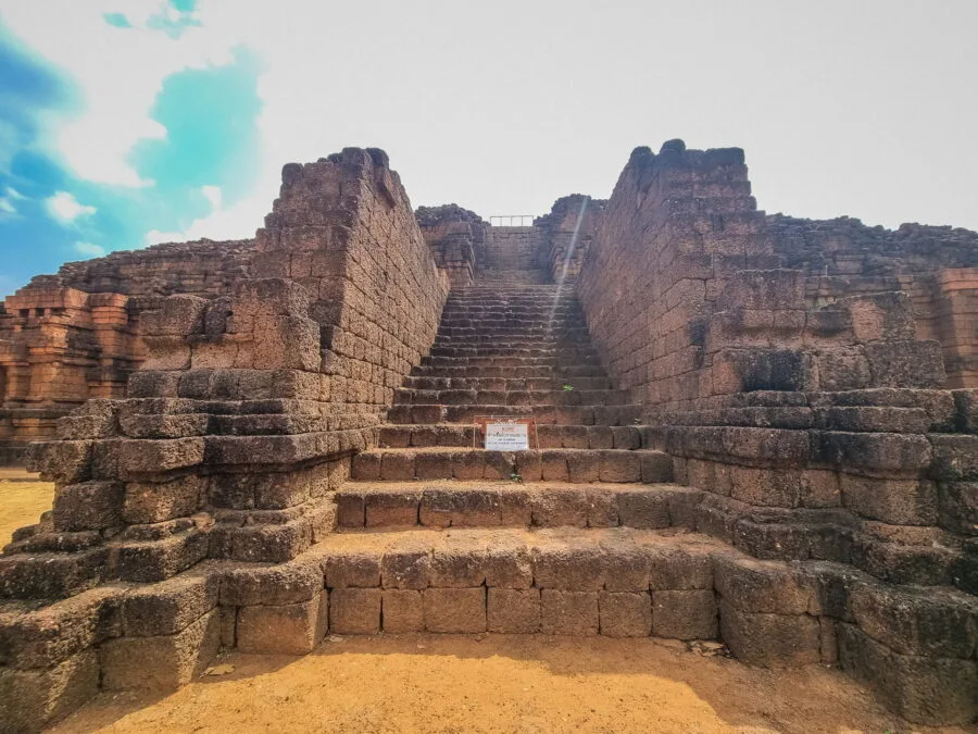 massive staircase khao khlang nok historical park si thep phetchabun
