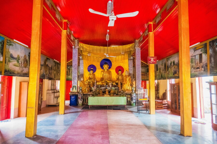 interior of wat sai mun burma old town chiang mai