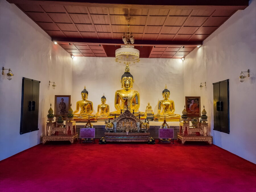interior of viharn luang pho somprathan wat chedi luang chiang mai
