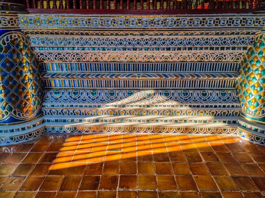 light from inside Wat Phantao Old Town Chiang Mai