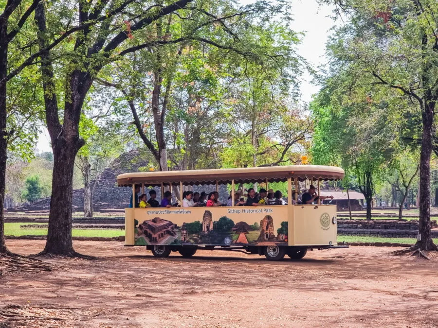 tram to travel around Si Thep Phetchabun Historical Park