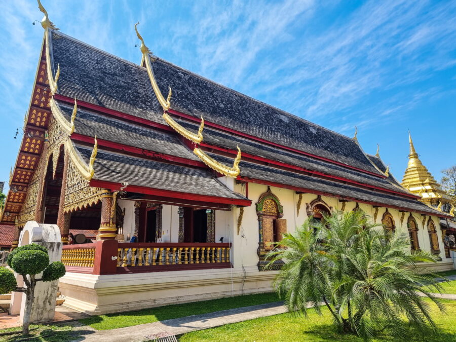 viharn of wat chiang man old town chiang mai