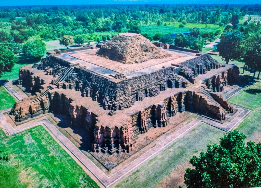 Aerial view of Khao Khlang Nok Historical Park, Si Thep Phetchabun