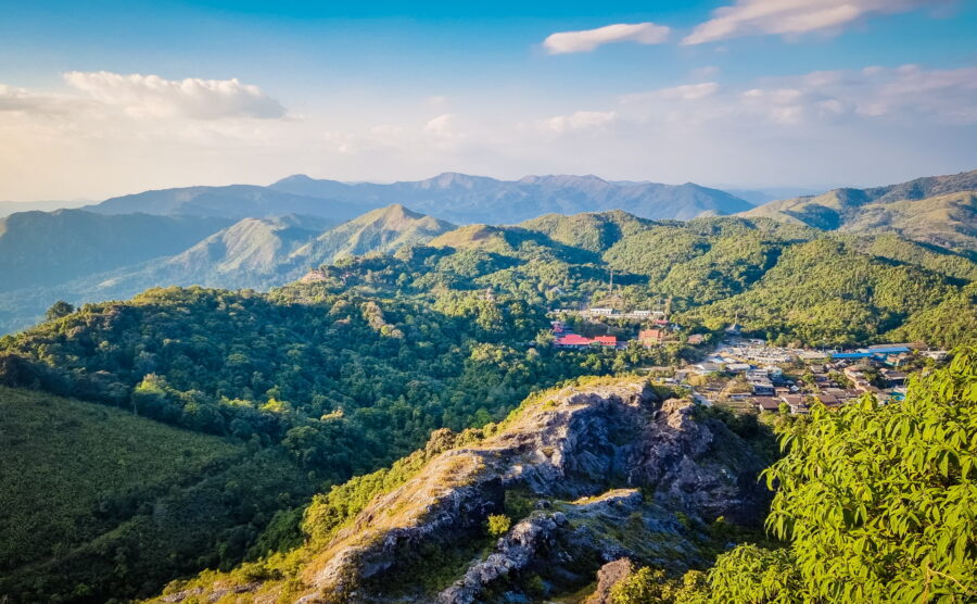 vue sur pilok depuis nern chang suek kanchanaburi