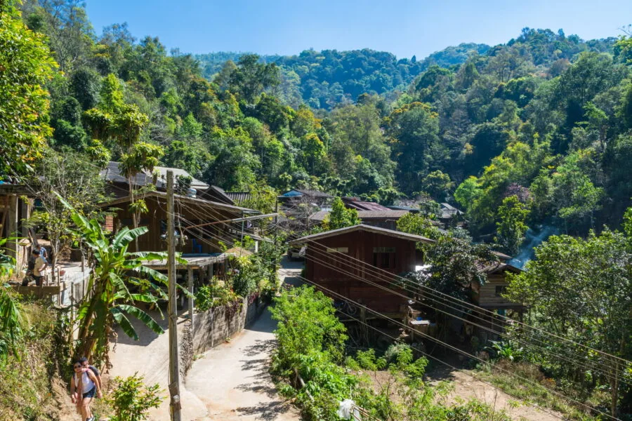 main area of mae kampong chiang mai village
