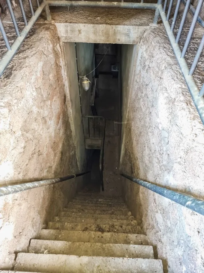 interior access to the crypt of Wat Ratchaburana, Ayutthaya
