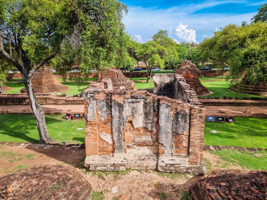 batiment annexe dans complexe du wat ratchaburana ayutthaya