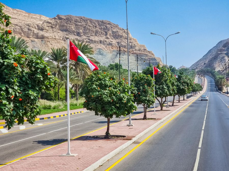 circulation route oman pres de mascate