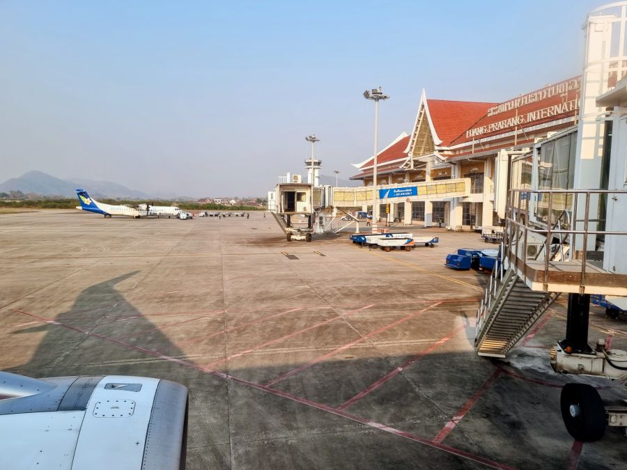 arrivee aeroport de luang prabang laos
