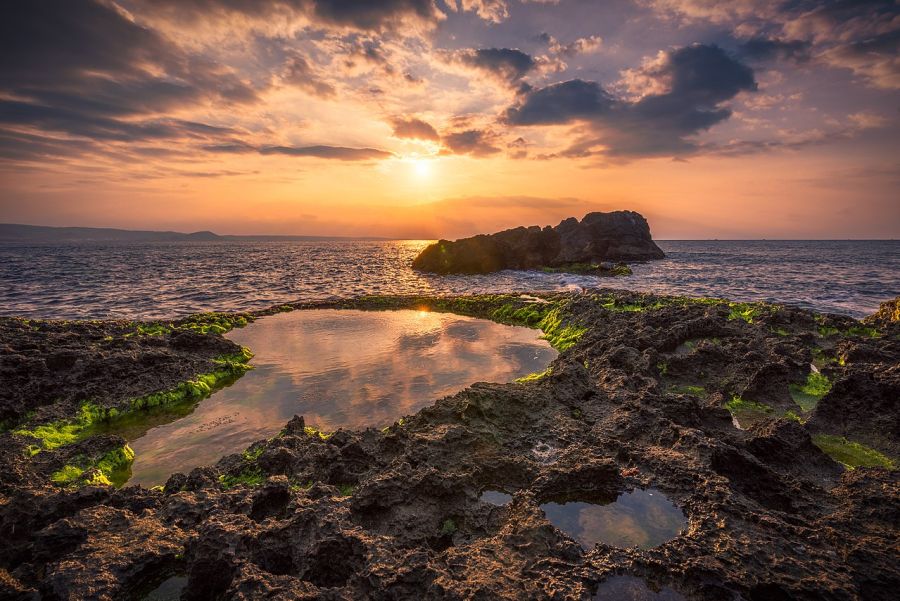 lever de soleil au parc national de kenting taiwan