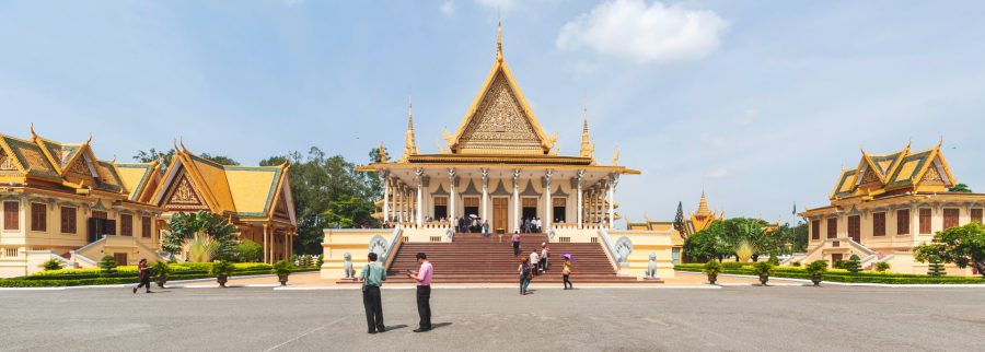 Panorama of the Royal Palace in Phnom Penh