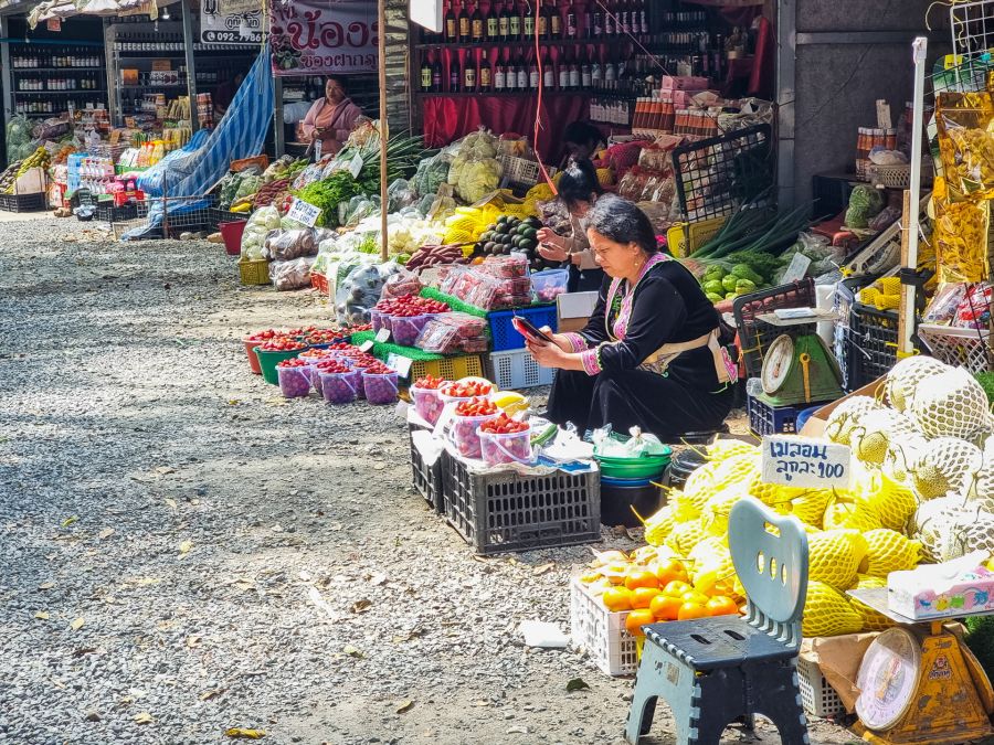 au marché ethnique de phu thap boek phetchabun