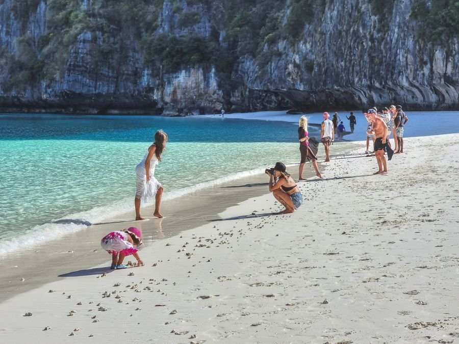 seance photo sur maya bay excursion journee ko phi phi