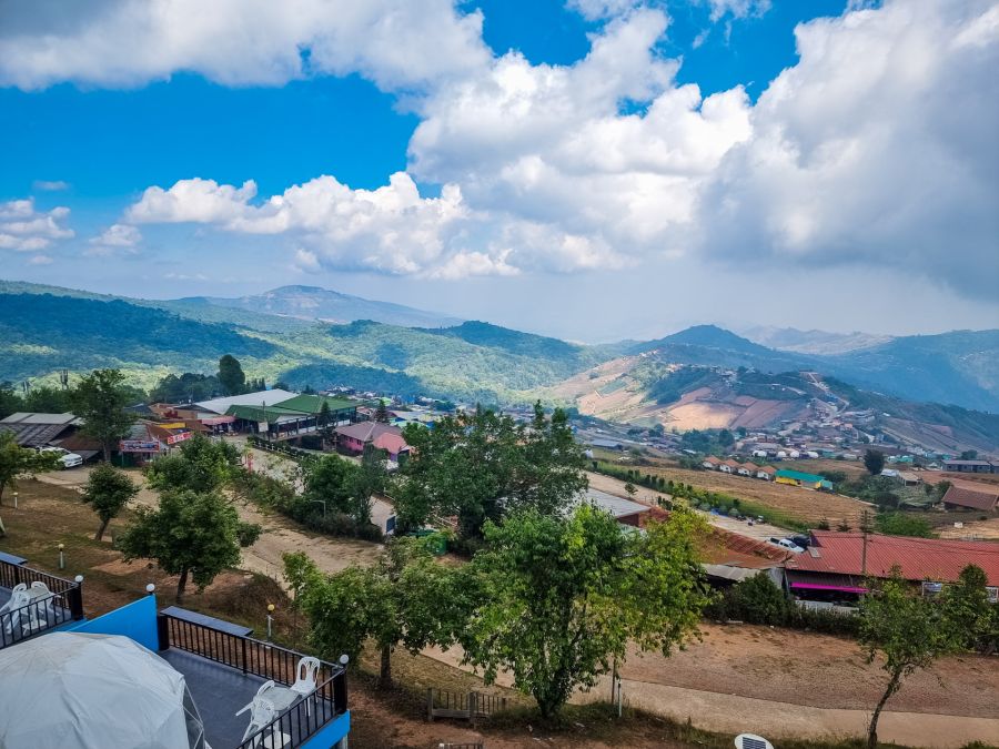 vue sur phu thap boek depuis observatoire phetchabun