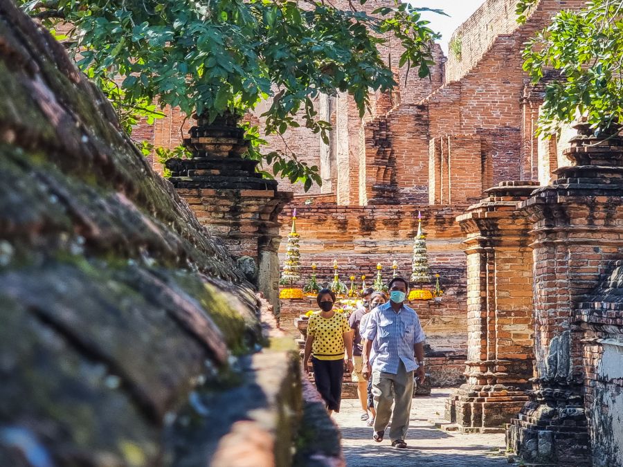 corridor royal wat maheyong ayutthaya