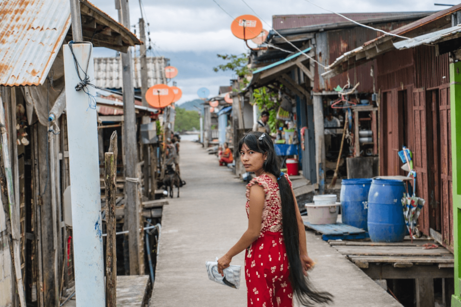 habitante village pecheurs île pulo tonton kawthaung birmanie
