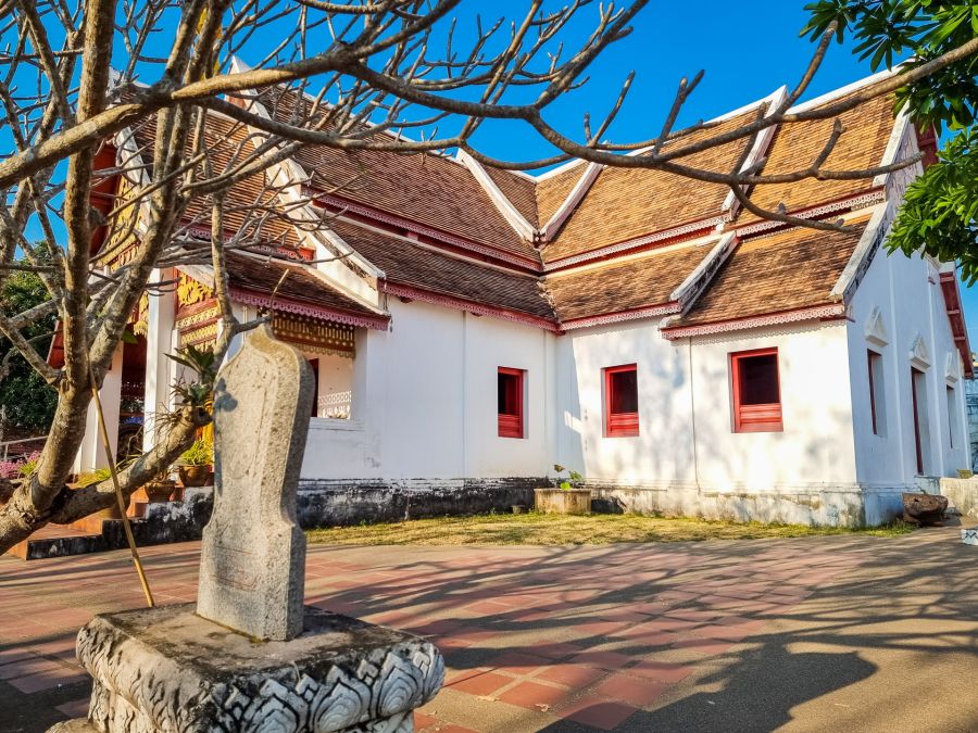 ubosot au wat phra that khao noi nan thailande