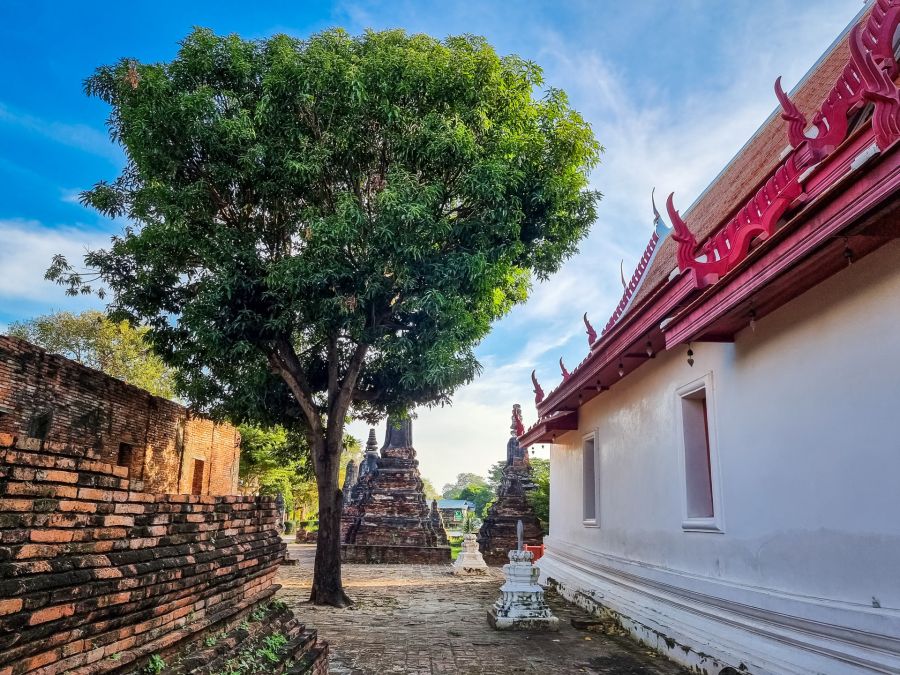 ubosot au wat choeng tha ayutthaya