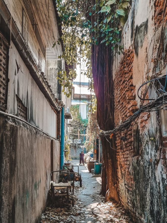 balade ruelle jouxtant mosquee avant renovation song wat bangkok