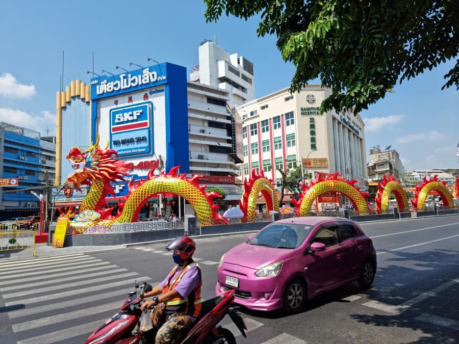 deco dragon pour nouvelan chinois chinatown bangkok
