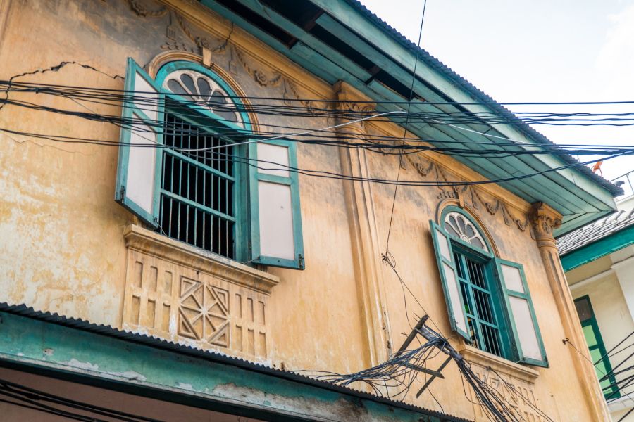 details sur des fenetres song wat bangkok chinatown